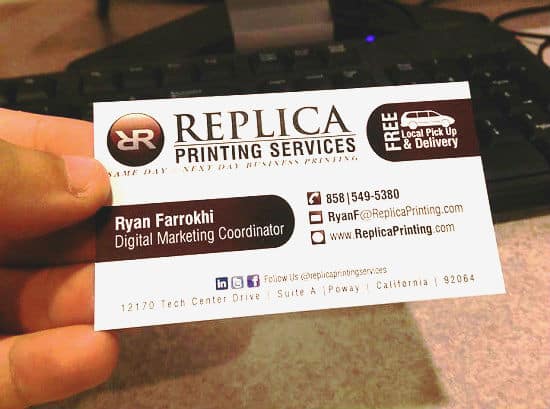 The Printing Process of a Business Card