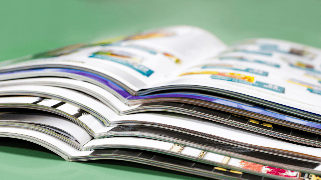 stack of printed brochures