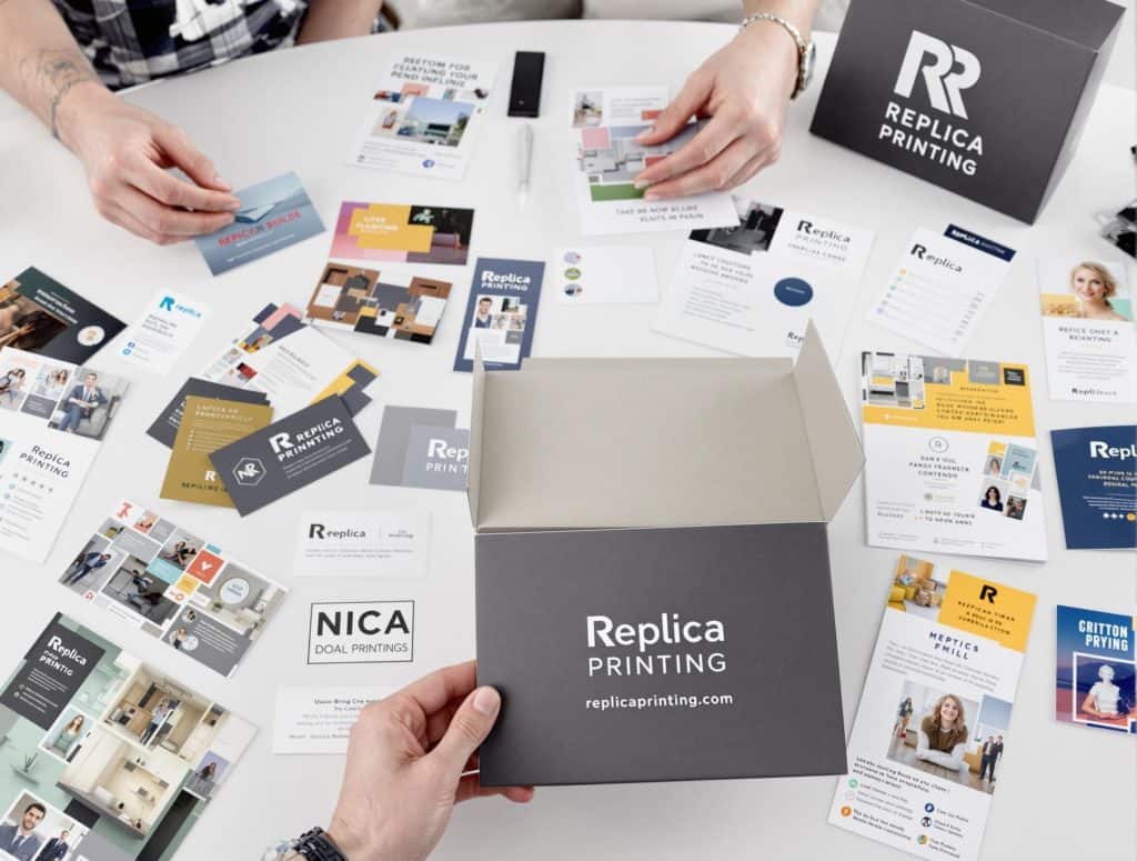 professional print studio or design workspace 