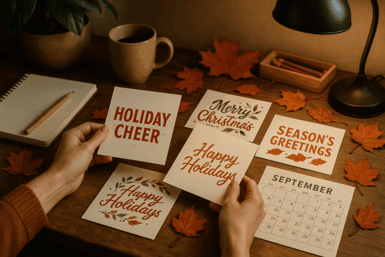 September is the smartest month for holiday prep printing.